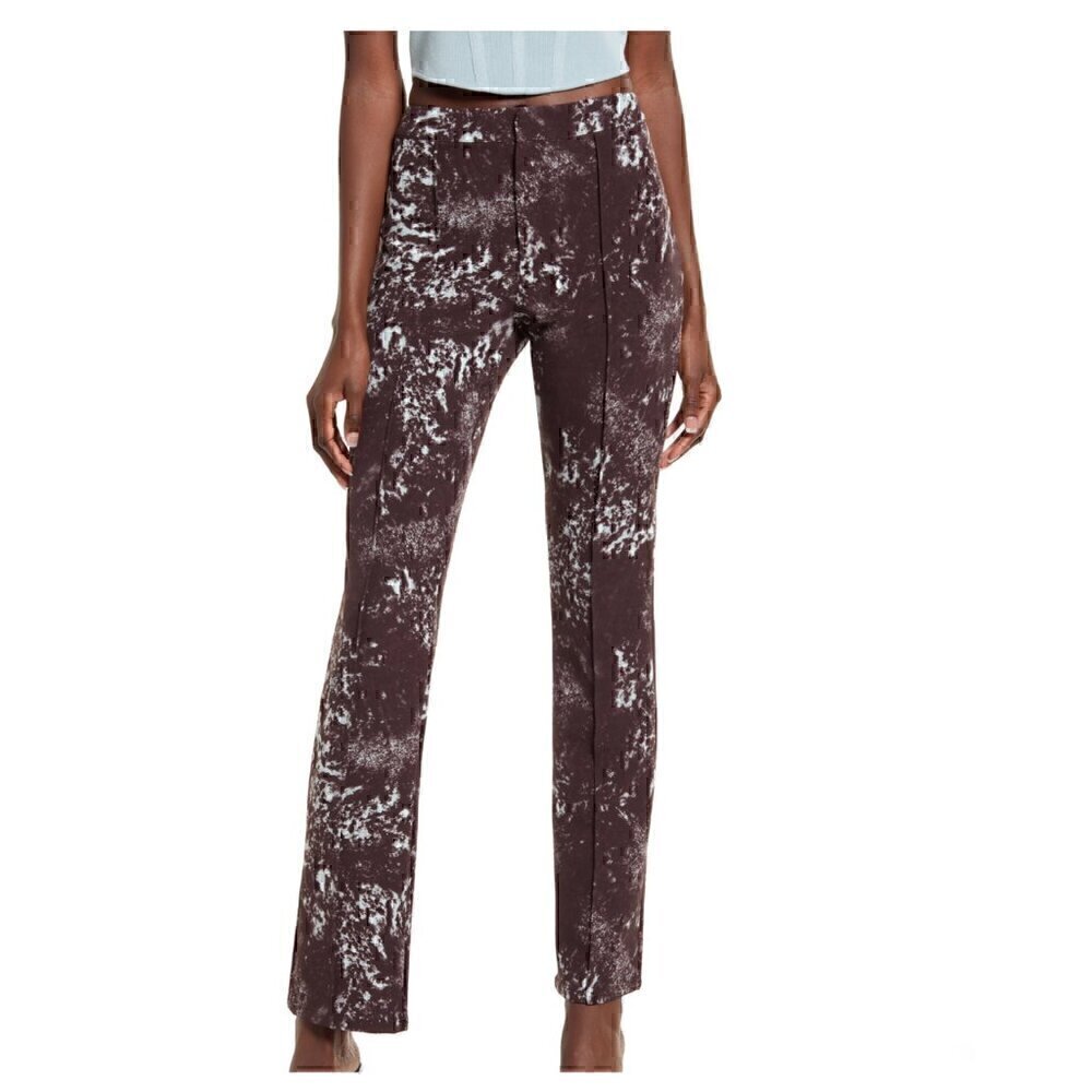 Open Edit Pleated Stretch Bootcut Pants Size Small New